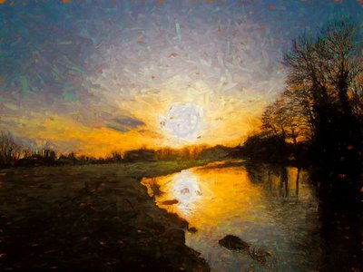 Burnished River, 2018 by Helen White