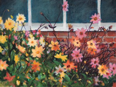 Dahlias by Helen White