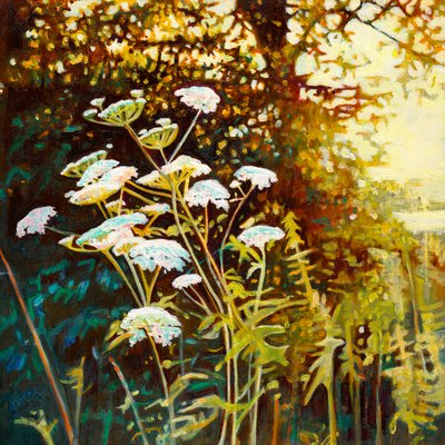 Golden Hedgerow II by Helen White