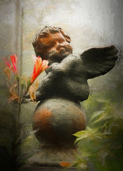 Sleeping Cherub, 2018 by Helen White