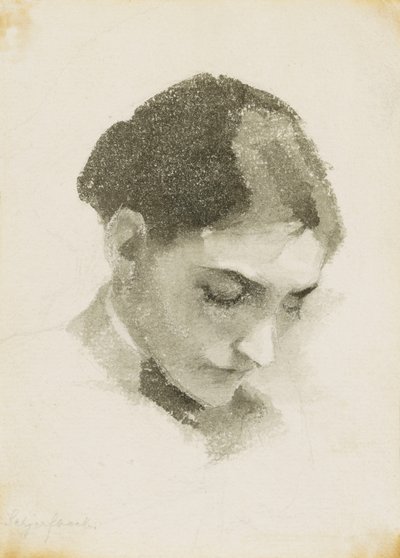 A Head of a Woman by Helene Schjerfbeck