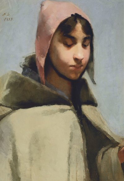 A Young Girl in French Country Dress by Helene Schjerfbeck