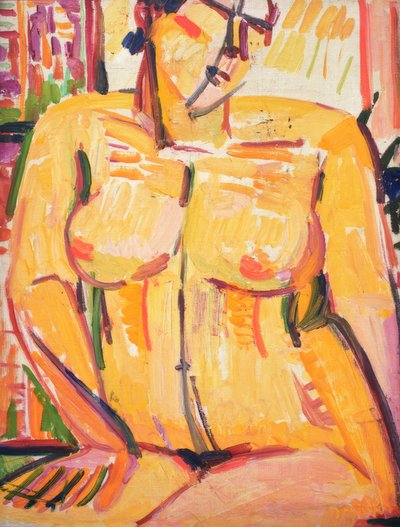 Seated Female Nude by Helene von Taussig