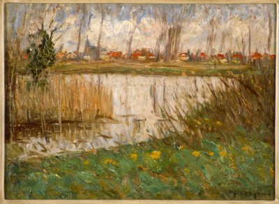 Backwater in Early Spring by Helmuth Liesegang