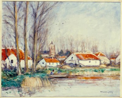 At the Lower Rhine by Helmuth Liesegang
