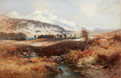 Snowy Highland Landscape by Henderson Tarbet