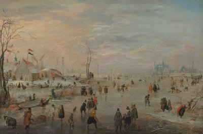 Enjoying the Ice by Hendrick Avercamp