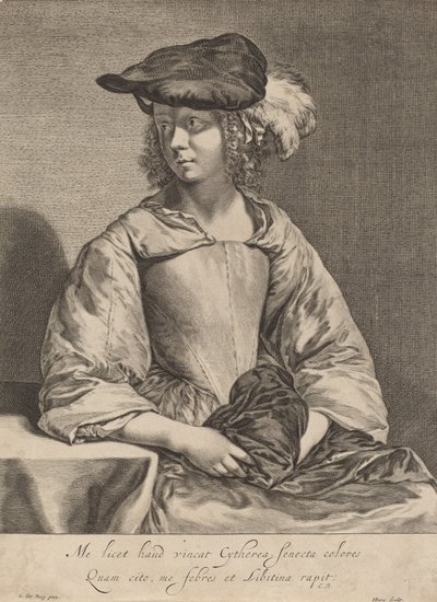 Girl in a Plumed Hat by Hendrick Bary