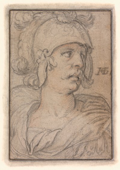 Bust of a Warrior by Hendrick Goltzius