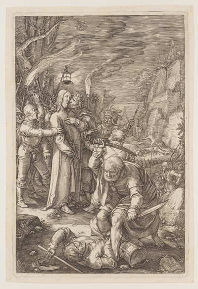 Christ Taken Captive, from The Passion by Hendrick Goltzius