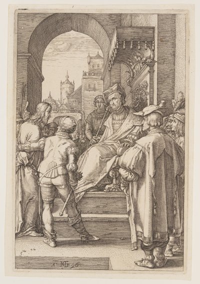 Christ before Pilate, from The Passion by Hendrick Goltzius