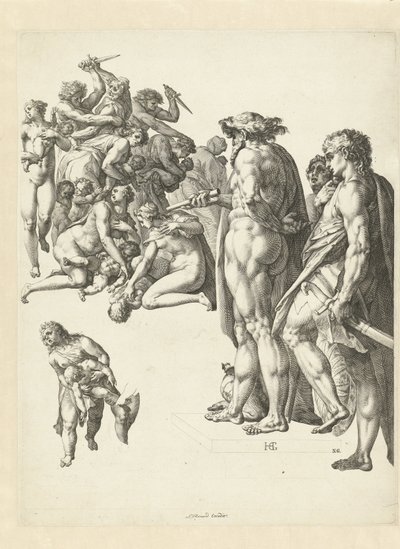 The Massacre of the Innocents in Bethlehem by Hendrick Goltzius