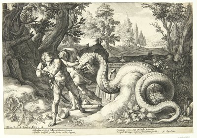 The Dragon Tells the Companions of Cadmus by Hendrick Goltzius