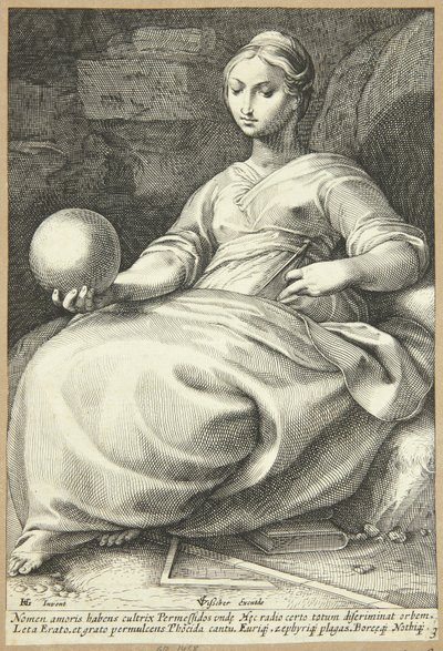 Erato by Hendrick Goltzius