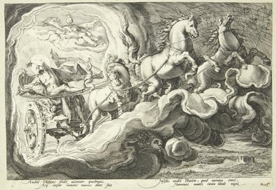 Phaeton Driving the Sun Chariot by Hendrick Goltzius