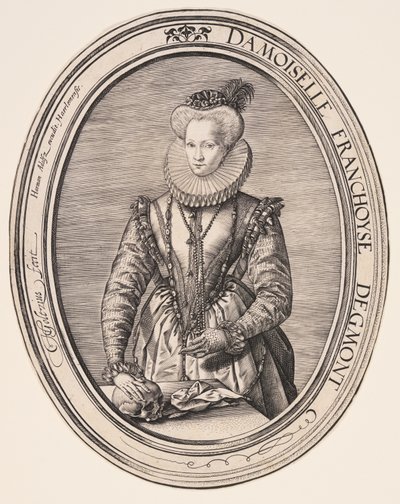 Françoise van Egmond by Hendrick Goltzius