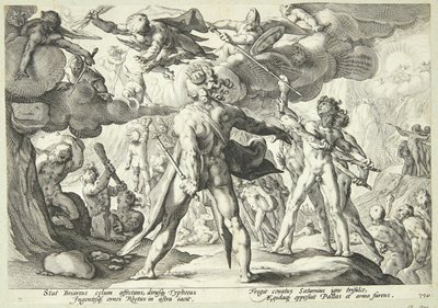 The Giants Storming the Heavens by Hendrick Goltzius