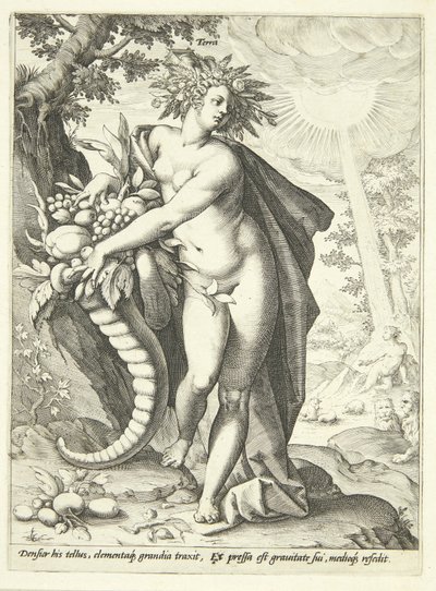 Earth (Terra) by Hendrick Goltzius