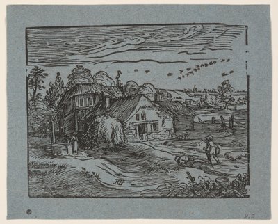 Landscape with a Farmhouse by Hendrick Goltzius