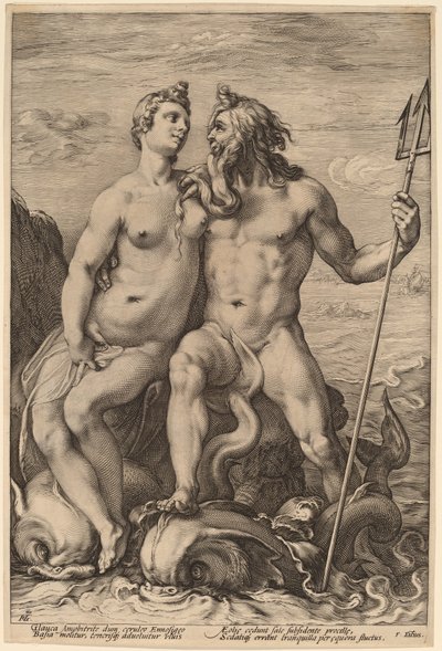 Neptune and Amphitrite by Hendrick Goltzius