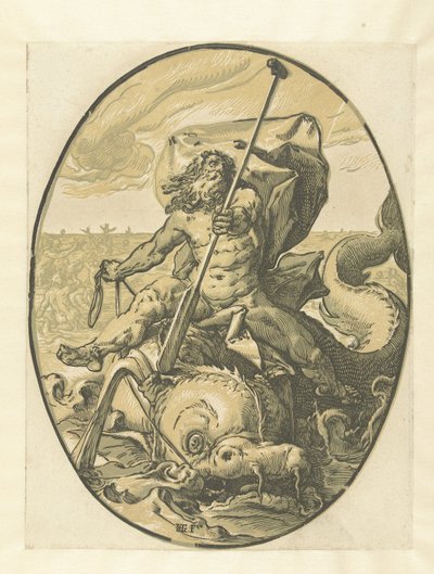Oceanus (Gods and Goddesses) by Hendrick Goltzius