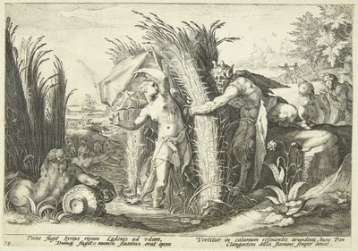 Pan and Syrinx by Hendrick Goltzius