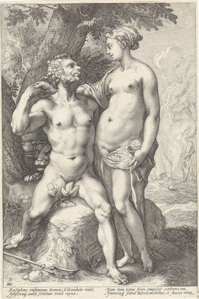 Pluto and Proserpina by Hendrick Goltzius