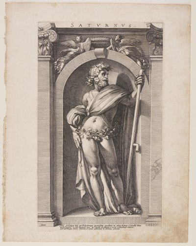 Saturn, from Eight Pagan Gods by Hendrick Goltzius