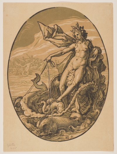 Tethys, from The Deities by Hendrick Goltzius
