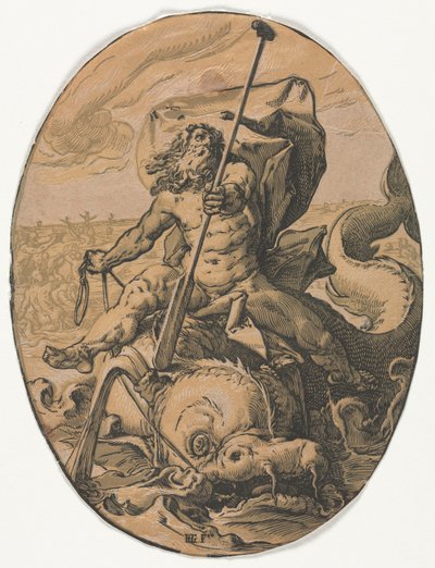The Deities: Oceanus by Hendrick Goltzius