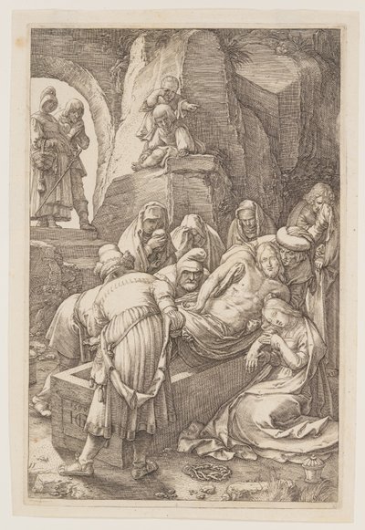 The Entombment, from The Passion by Hendrick Goltzius