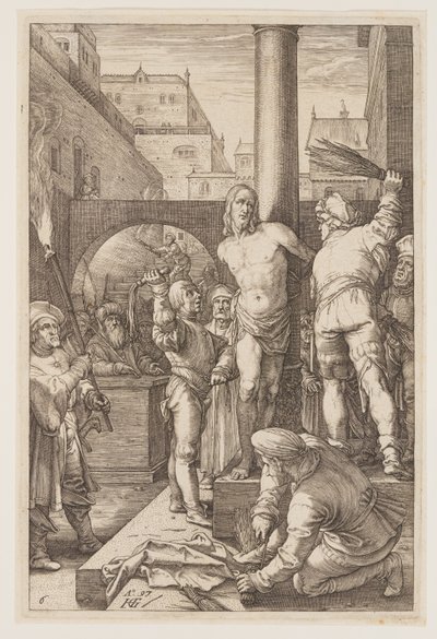 The Flagellation, from The Passion by Hendrick Goltzius