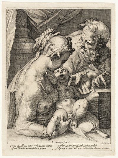 The Holy Family by Hendrick Goltzius