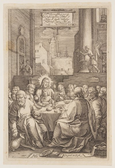The Last Supper, from The Passion by Hendrick Goltzius