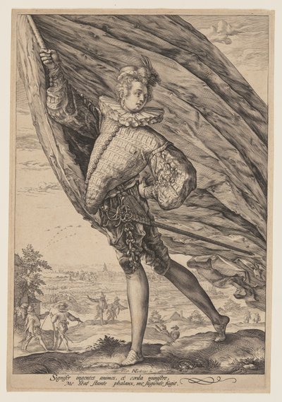 The Standard Bearer by Hendrick Goltzius