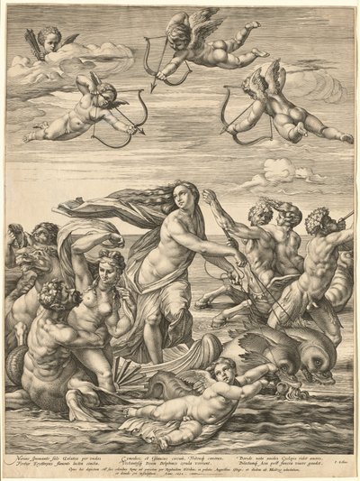 The Triumph of Galatea by Hendrick Goltzius after Raphael