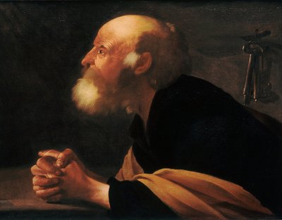 The Repentant Peter by Hendrick Jansz Terbrugghen