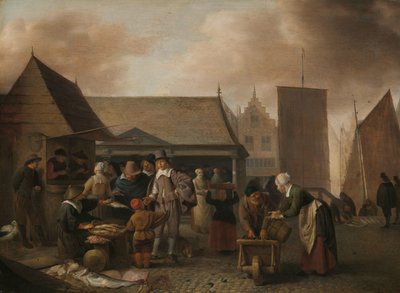 Fish Market by Hendrick Martensz. Sorgh