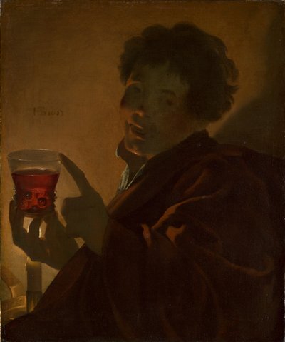 Boy with a Wineglass by Hendrick ter Brugghen