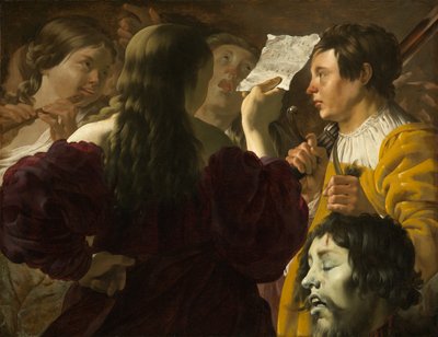 David Praised by the Israelite Women by Hendrick ter Brugghen