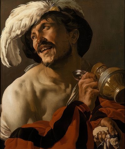 The Merry Drinker. 1625 by Hendrick ter Brugghen