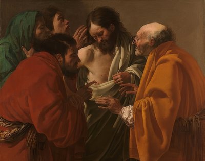 The Doubting Thomas, c. 1622 by Hendrick ter Brugghen