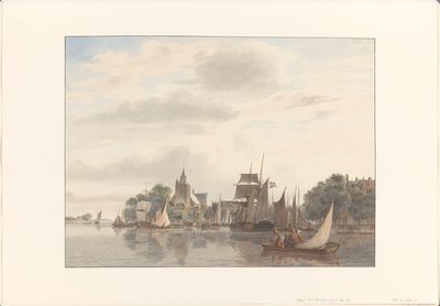 City by the Water by Hendrik Abraham Klinkhamer
