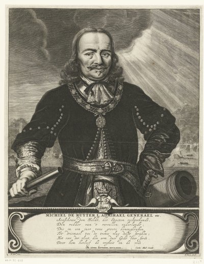 Portrait of Michiel Adriaansz. de Ruyter by Hendrik Bary