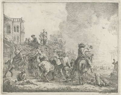 Falcon Hunt by Hendrik Frans van Lint