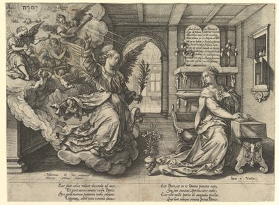 Annunciation by Hendrik Goltzius