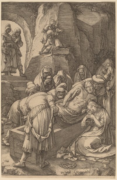 Burial of Christ by Hendrik Goltzius