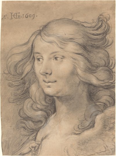 Head of a Siren by Hendrik Goltzius
