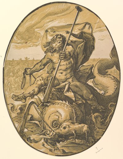 Oceanus by Hendrik Goltzius