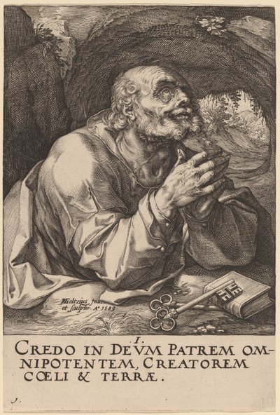 Saint Peter by Hendrik Goltzius